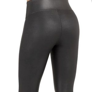 Spanx faux black leggings. Size L tall. New with tags.